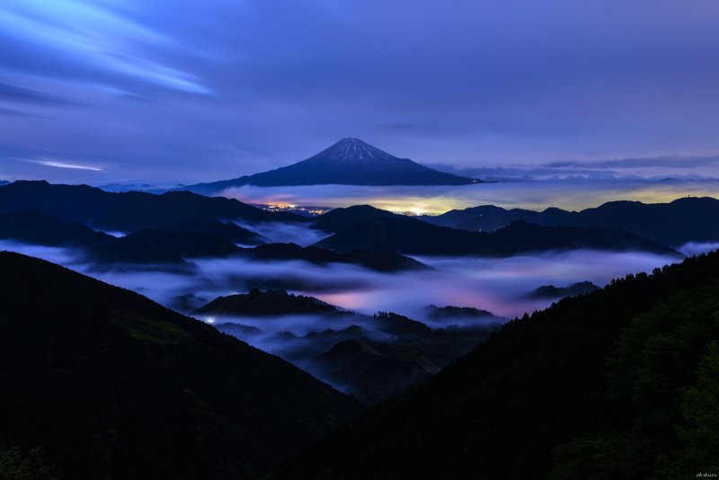 Гора Фудзияма в Японии