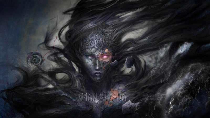 Король тьмы, арт, божество, гримдарк, Титан