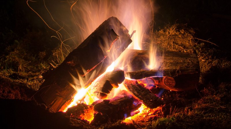 Живые обои костер