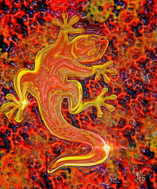 Огненная саламандра стихия огня