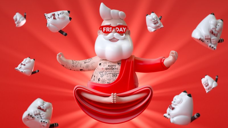 Дед Мороз телеканала пятница