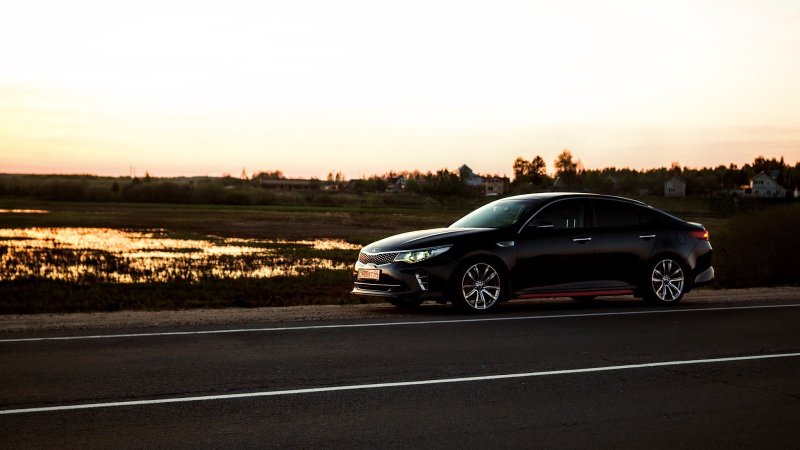 Kia Optima k5 ночью