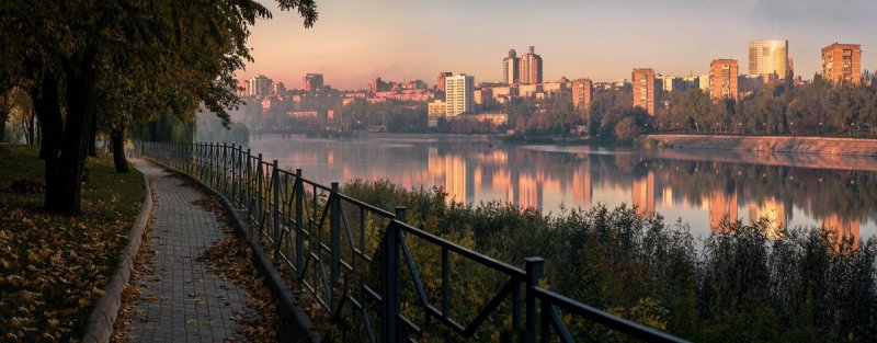 Донецк Кальмиус панорама