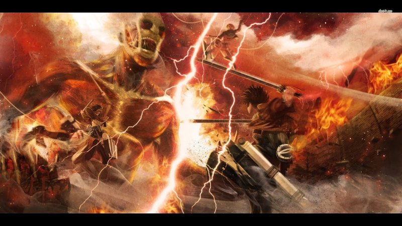 Эрен превращение в титана молнии