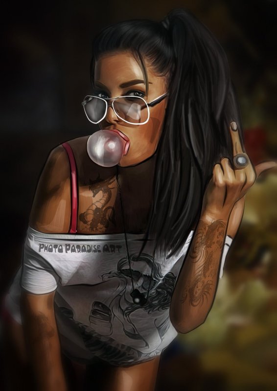 Макс Твейн арт девушки