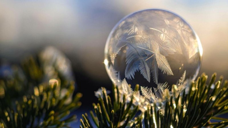 Хрустальный шар новогодний