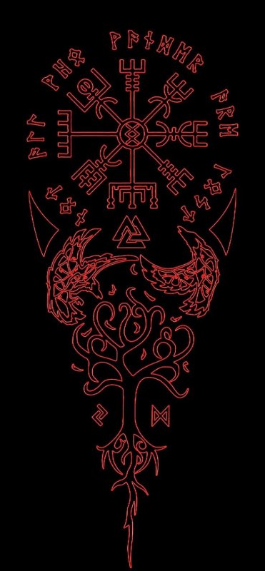 Вегвизир на дереве