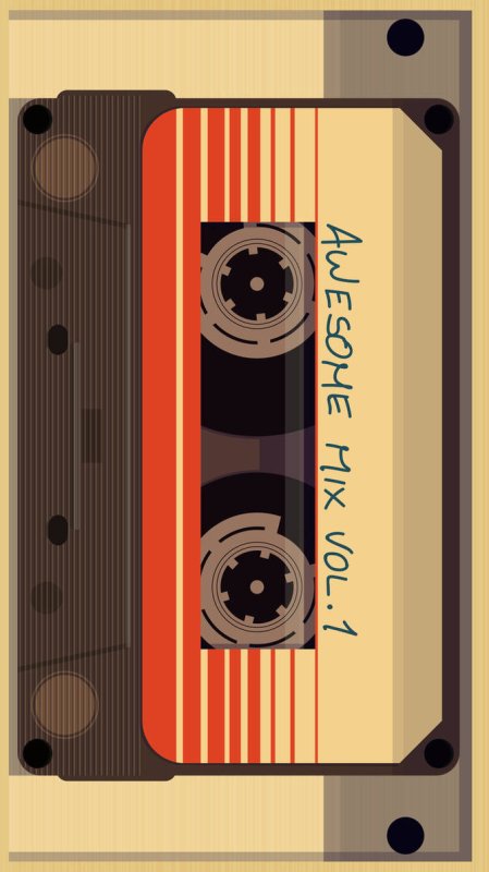 Аудиокассета на заставку