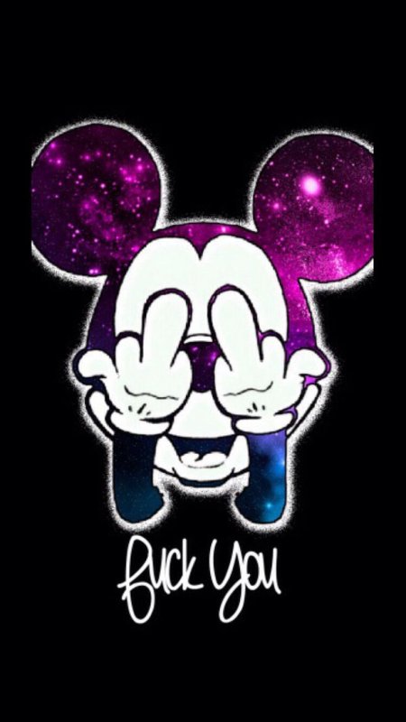 Микки Маус показывает фак