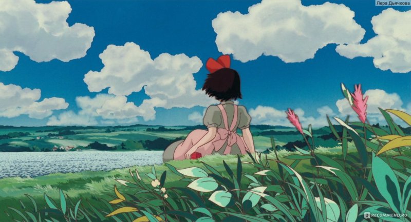 Хаяо Миядзаки пейзажи Кики