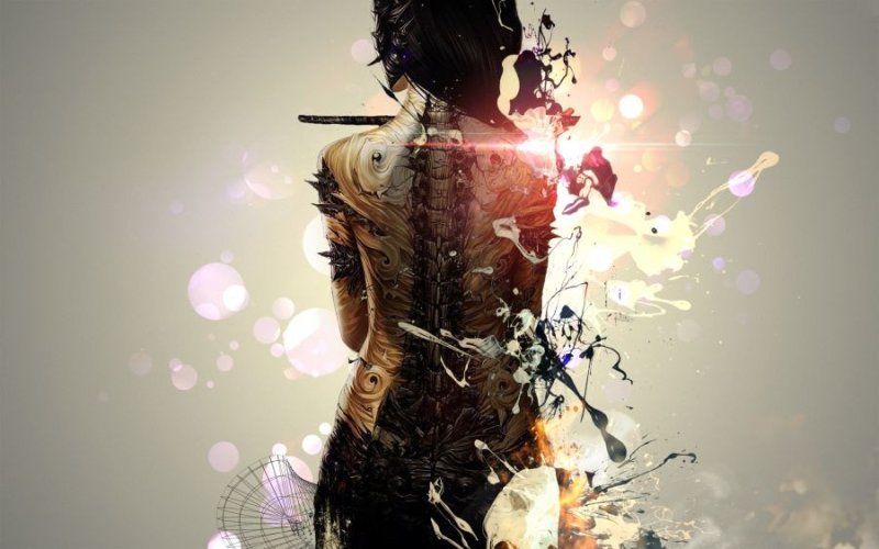 Девушка. Абстракция