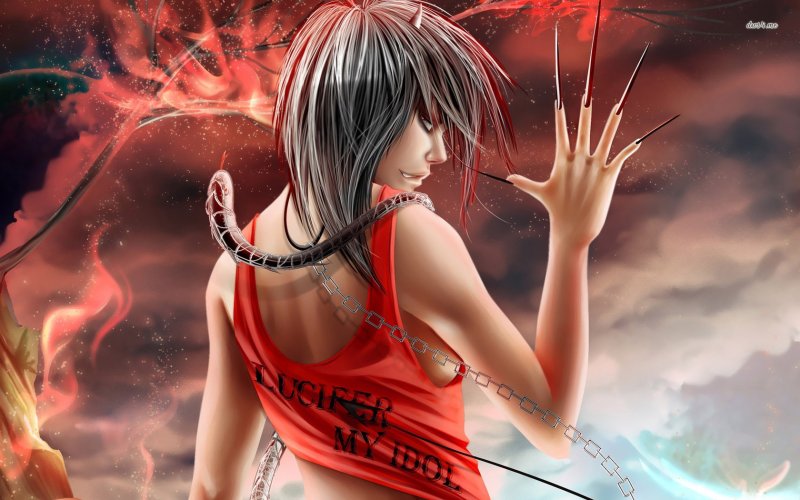 Девушка демон