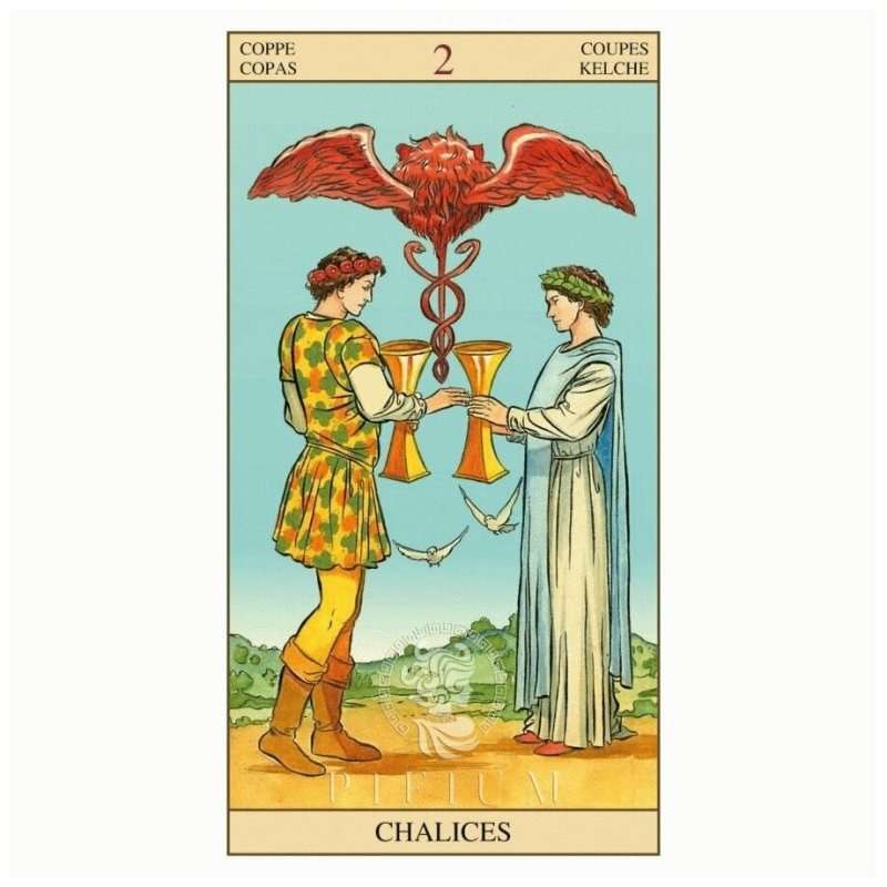 Карта Таро двойка кубков на обои