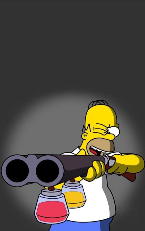 Гомер симпсон с ружьем