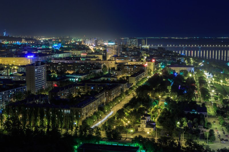 Ночной Волгоград