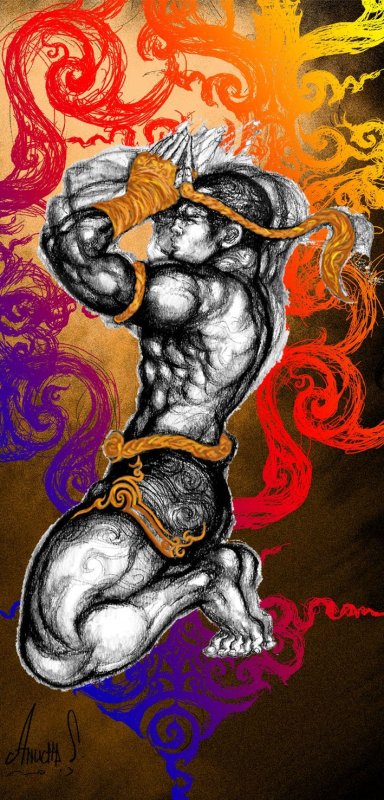 Воин Муай Тай арт