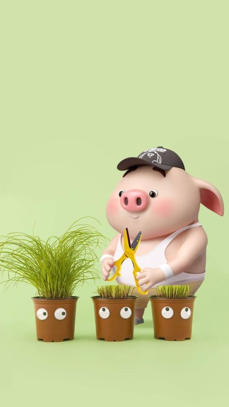 Поросенок с телефоном