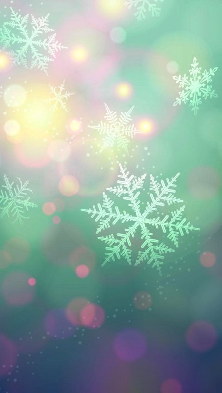 Фон снежинки