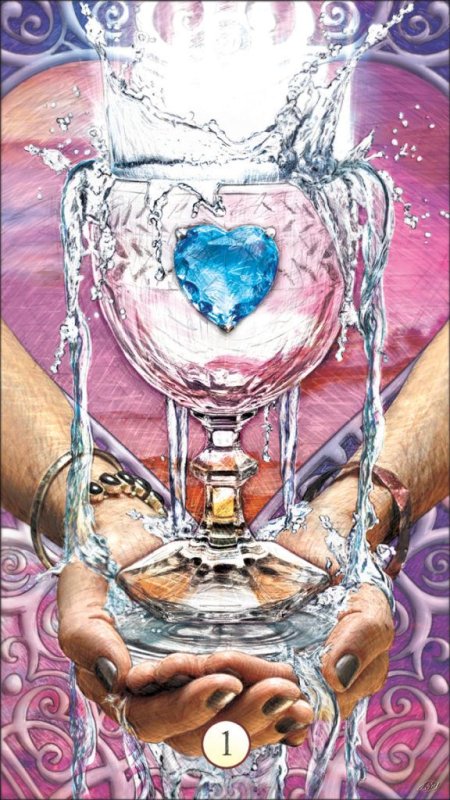 Карта Таро туз кубков