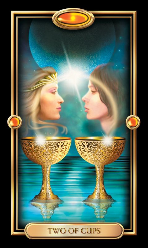 Двойка кубков Таро Арканум