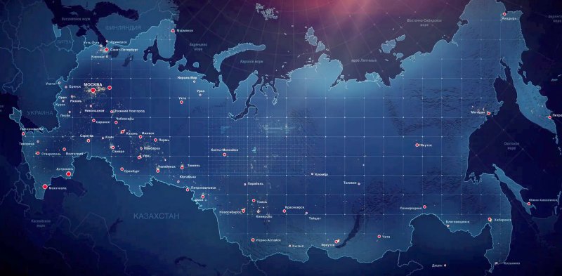 Карта России красивая