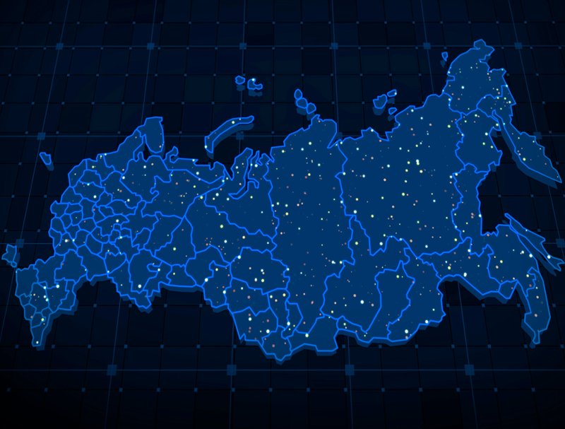 Карта России красивая