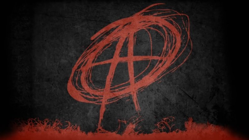 Анархия на черном фоне