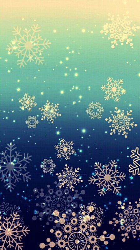 Фон снежинки