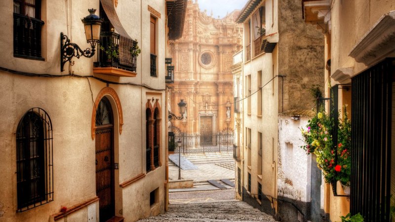 Испания Валенсия улочки