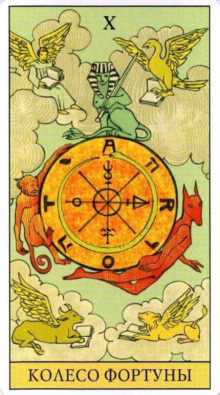 10 Колесо фортуны Таро Уэйта