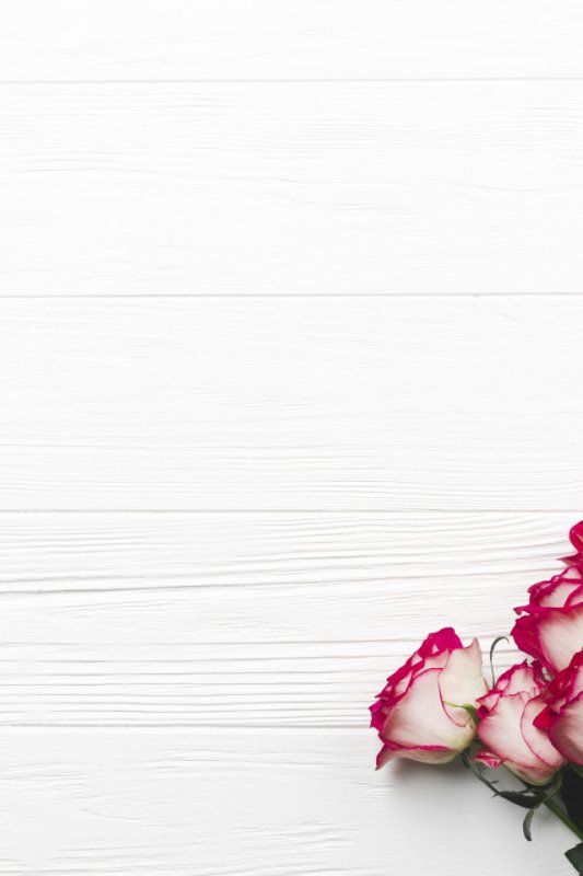 Пустой лист с цветами