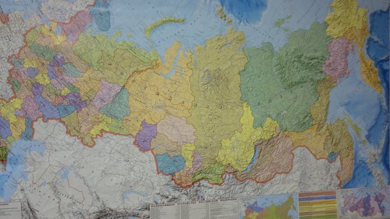 Политико-административная карта России 2022