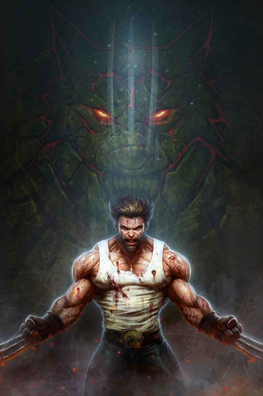 Росомаха Марвел без маски