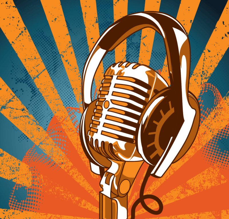 Ретро микрофон