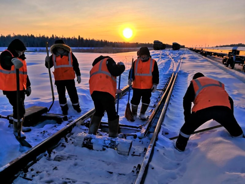 Снегоборьба путейцы