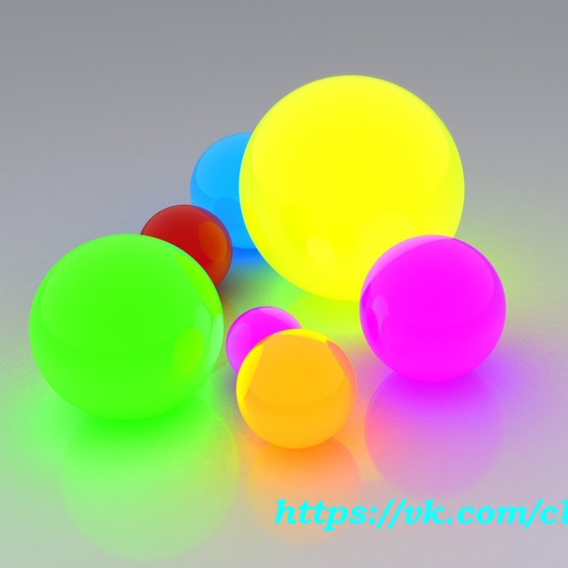 Яркие разноцветные шары