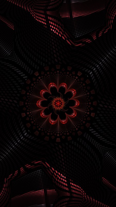Абстракция черно красная