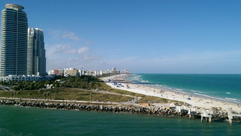 Майами Флорида океан