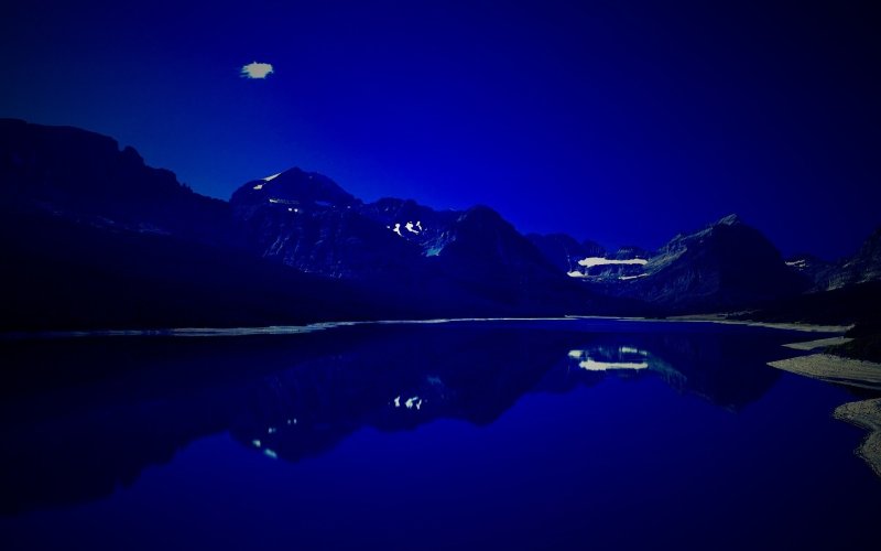 Пейзаж в синих тонах