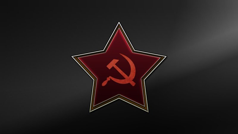 Красная звезда на черном фоне