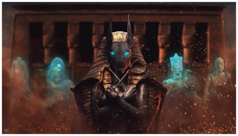 Анубис Бог Египта арт