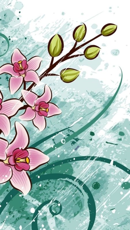 Цветы фоновый рисунок