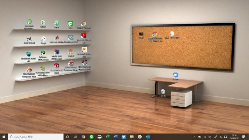Полки для ярлыков на рабочем столе