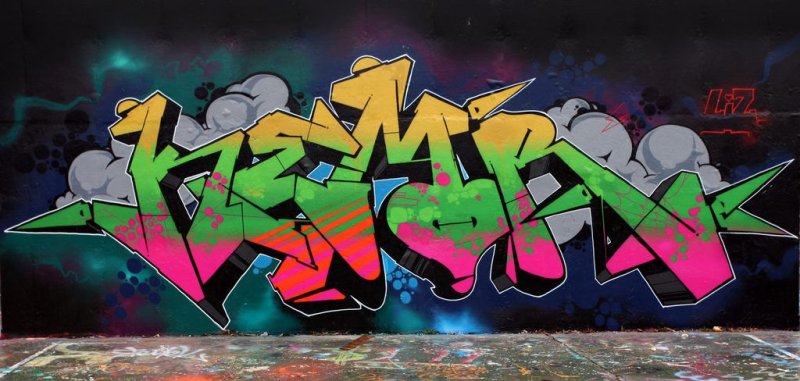 Яркие граффити