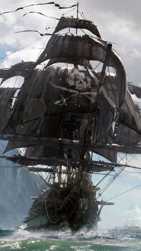Чёрная Жемчужина корабль пираты Карибского моря