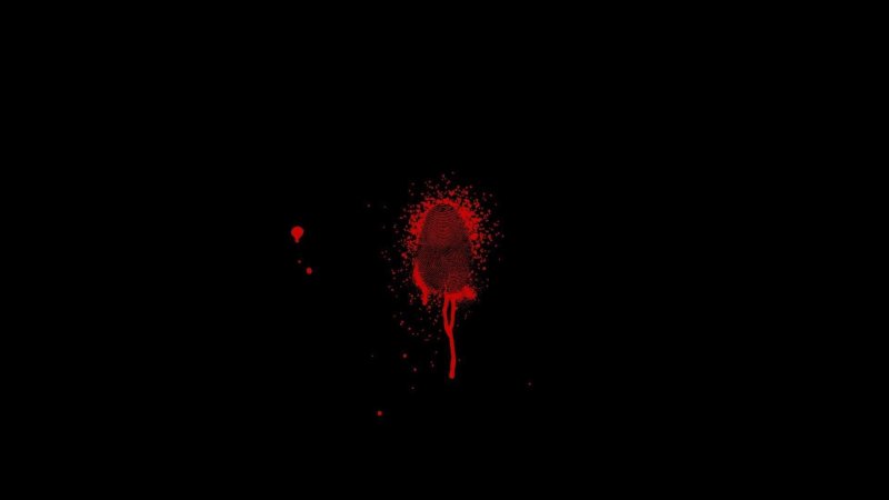 Капли крови на черном фоне