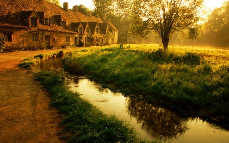 Байбери деревня в Англии