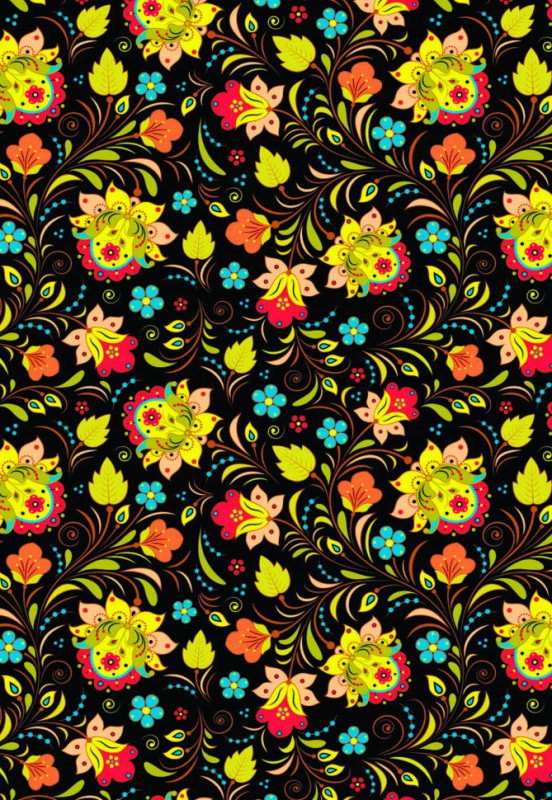 Хохлома абстракция