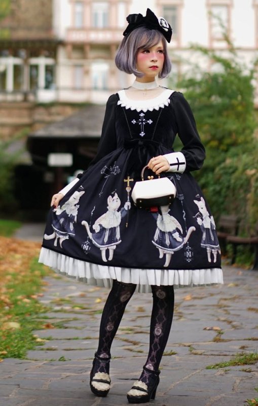 Японский стиль Харадзюку Готика