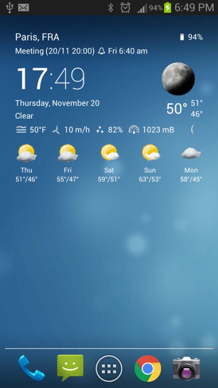 Прозрачные часы с погодой виджеты